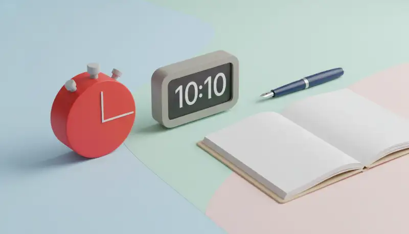 Ilustrasi penerapan Teknik Pomodoro untuk produktivitas kerja yang maksimal.