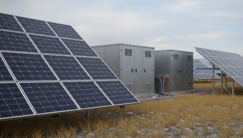 Ilustrasi Pembangkit Listrik Tenaga Surya untuk Stapo.id