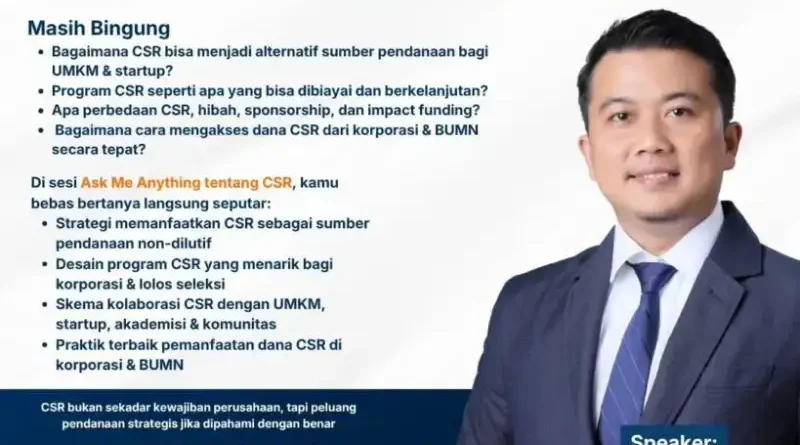 Ilustrasi Dana CSR untuk Stapo.id