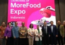 Simbol industri makanan global dan rantai pasok