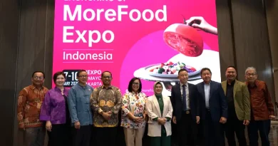 Simbol industri makanan global dan rantai pasok