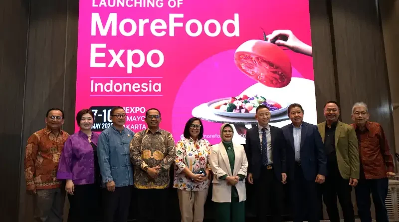 Simbol industri makanan global dan rantai pasok