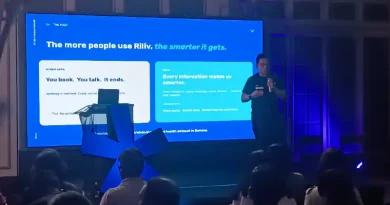 Ilustrasi simbol kesehatan mental dan teknologi digital yang merepresentasikan visi Riliv 2030.