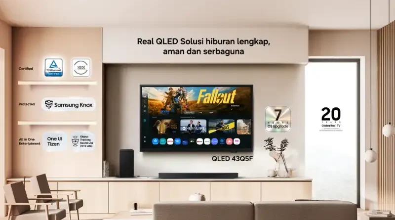 Ilustrasi Samsung QLED Q5F untuk Stapo.id