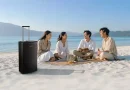 Ilustrasi Professional Portable Speaker untuk hiburan modern Stapo.id