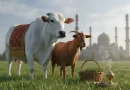 Visualisasi hewan qurban dalam perayaan Hari Raya Idul Adha yang penuh makna pengorbanan.