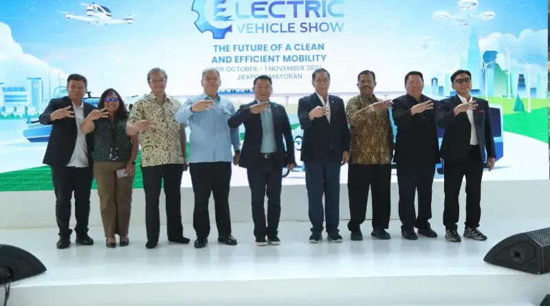 Simbol teknologi energi bersih dan kendaraan listrik