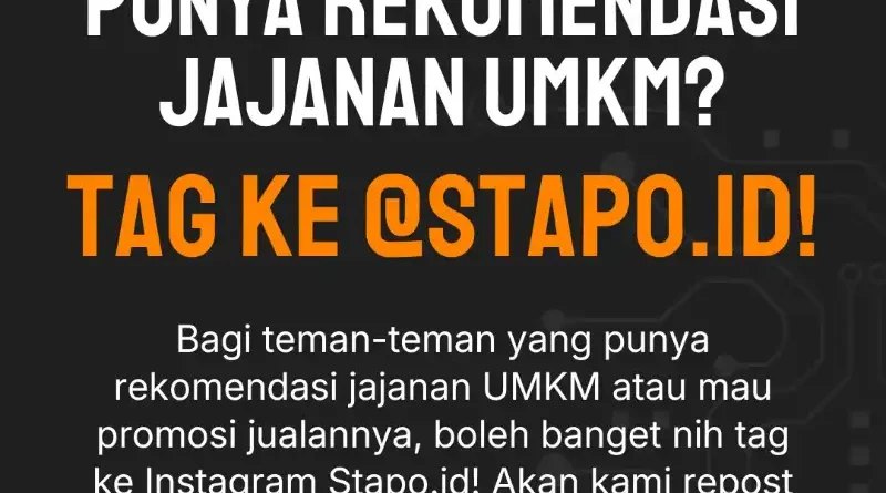 Ilustrasi Pengumuman Resmi Stapo.id untuk kampanye UMKM