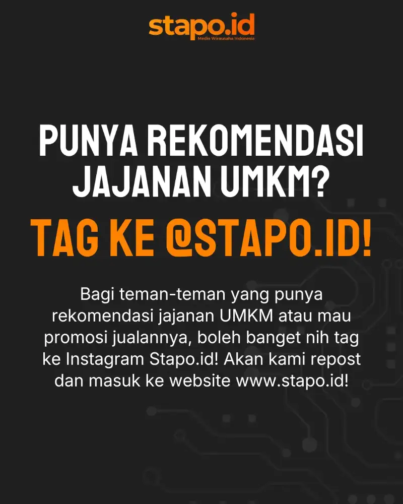 Ilustrasi Pengumuman Resmi Stapo.id untuk kampanye UMKM