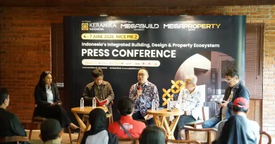 Pameran 3-in-1 Terbesar di Indonesia: Megabuild, Keramika & Megaproperty 2026 Hadirkan Solusi “End-to-End” Industri Konstruksi dan Properti Ilustrasi pameran industri konstruksi dan properti modern.