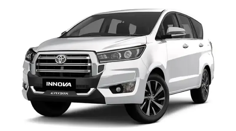 Desain eksterior gagah Toyota Innova Crysta model facelift tahun 2026.