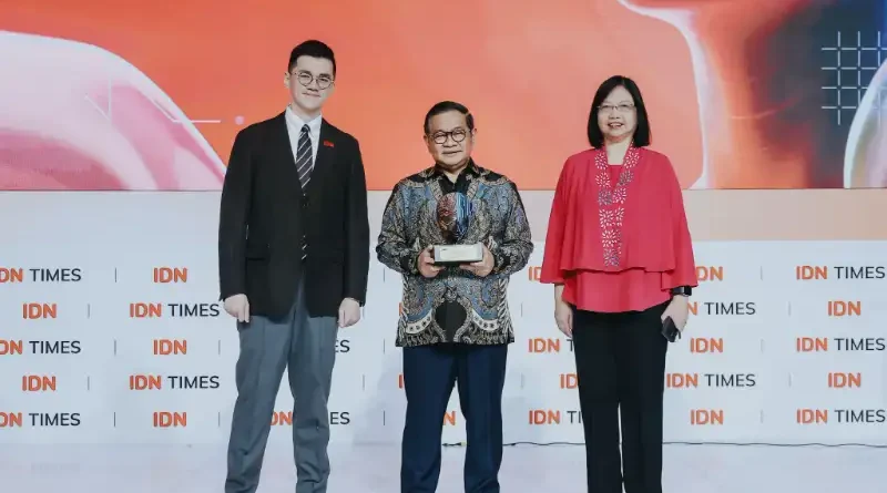 Visualisasi abstrak kota global masa depan yang terintegrasi dan modern.