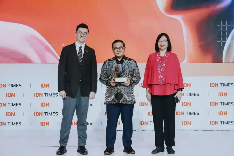 Visualisasi abstrak kota global masa depan yang terintegrasi dan modern.