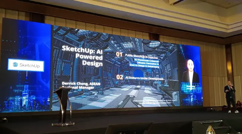 Ilustrasi Inovasi AI SketchUp untuk Stapo.id