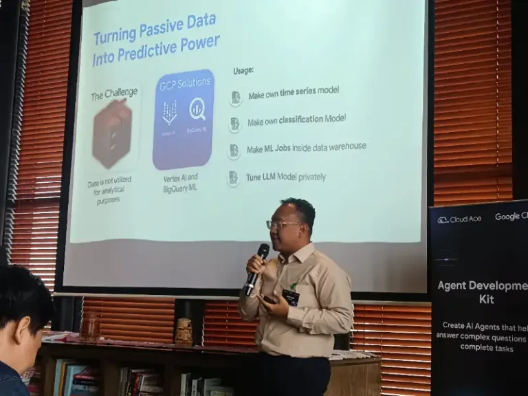 Ilustrasi Infrastruktur data AI untuk Stapo.id