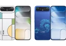 Tampilan profil samping smartphone super tipis dengan bodi elegan.