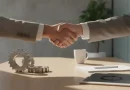 Ilustrasi interaksi profesional yang damai di kantor untuk mengelola konflik kerja