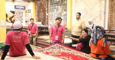 Berbagai pilihan karpet premium berkualitas di pameran modern