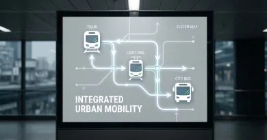 Jumlah Penumpang MRT, LRT, dan TransJakarta Meningkat pada Mei 2026, Transportasi Publik Kian Diminati Ilustrasi jaringan transportasi publik perkotaan yang terintegrasi modern