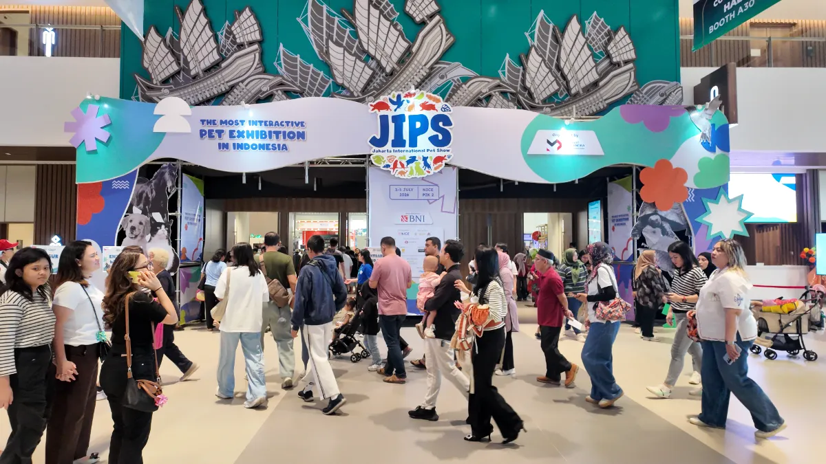 Ilustrasi simbolis pameran ekosistem hewan peliharaan dan interaksi satwa yang edukatif.