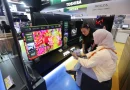 Promo produk televisi elektronik di Jakarta Fair