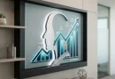 Ilustrasi konsep personal branding bagi pemilik bisnis dalam bentuk siluet profil profesional dan grafik pertumbuhan usaha