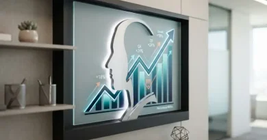 Personal Branding Pemilik Bisnis Menjadi Kunci Sukses Era Digital Ilustrasi konsep personal branding bagi pemilik bisnis dalam bentuk siluet profil profesional dan grafik pertumbuhan usaha