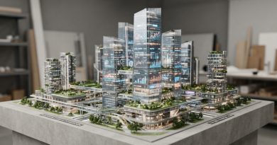UU PFII Jadi Jalan Indonesia Bangun Pusat Finansial Global di Bali Ilustrasi konsep pusat keuangan internasional dengan miniatur gedung modern dan peta dunia