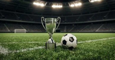 Timnas Indonesia Bidik Awal Positif di Piala AFF 2026, Kamboja Jadi Ujian Perdana Ilustrasi bola sepak dan trofi kejuaraan di lapangan hijau