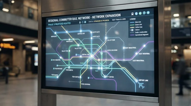 Ilustrasi peta rute KRL Commuter Line