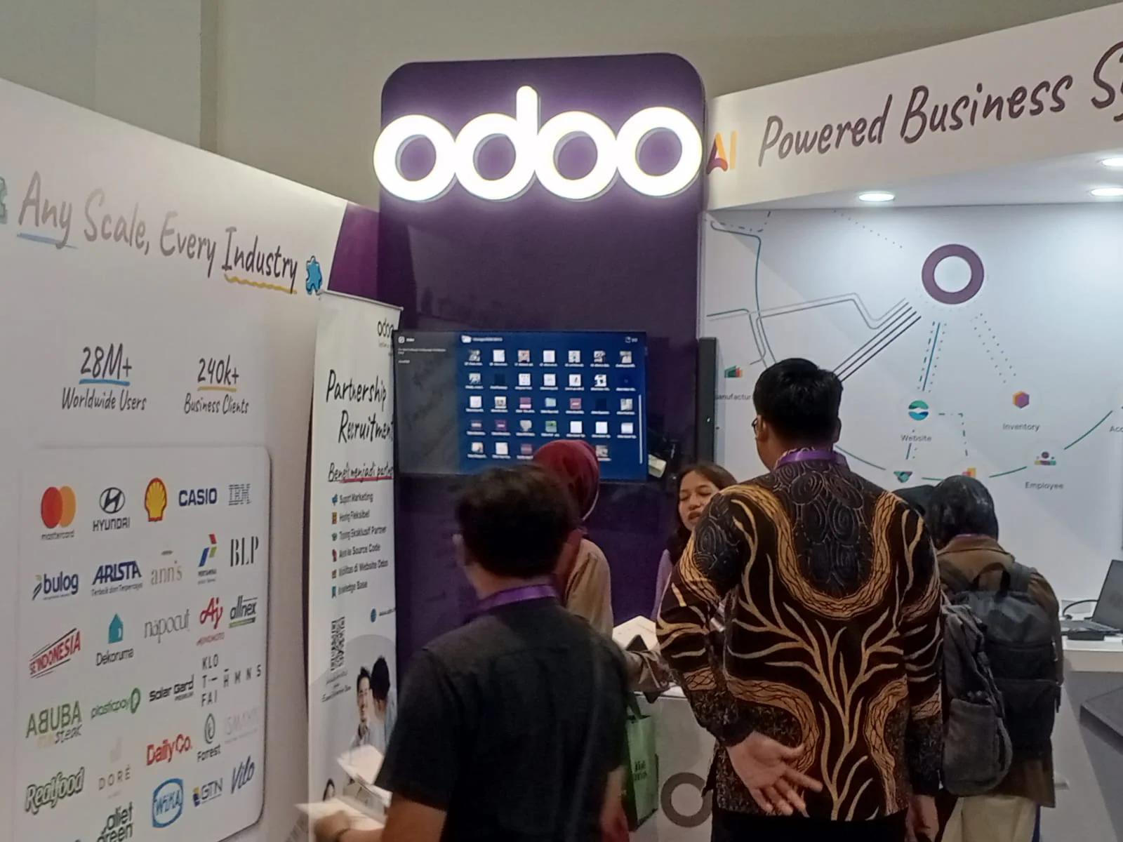 Pengunjung DTI 2026 Antusias Mendengar Penjelasan Produk Odoo (arsip stapo.id)