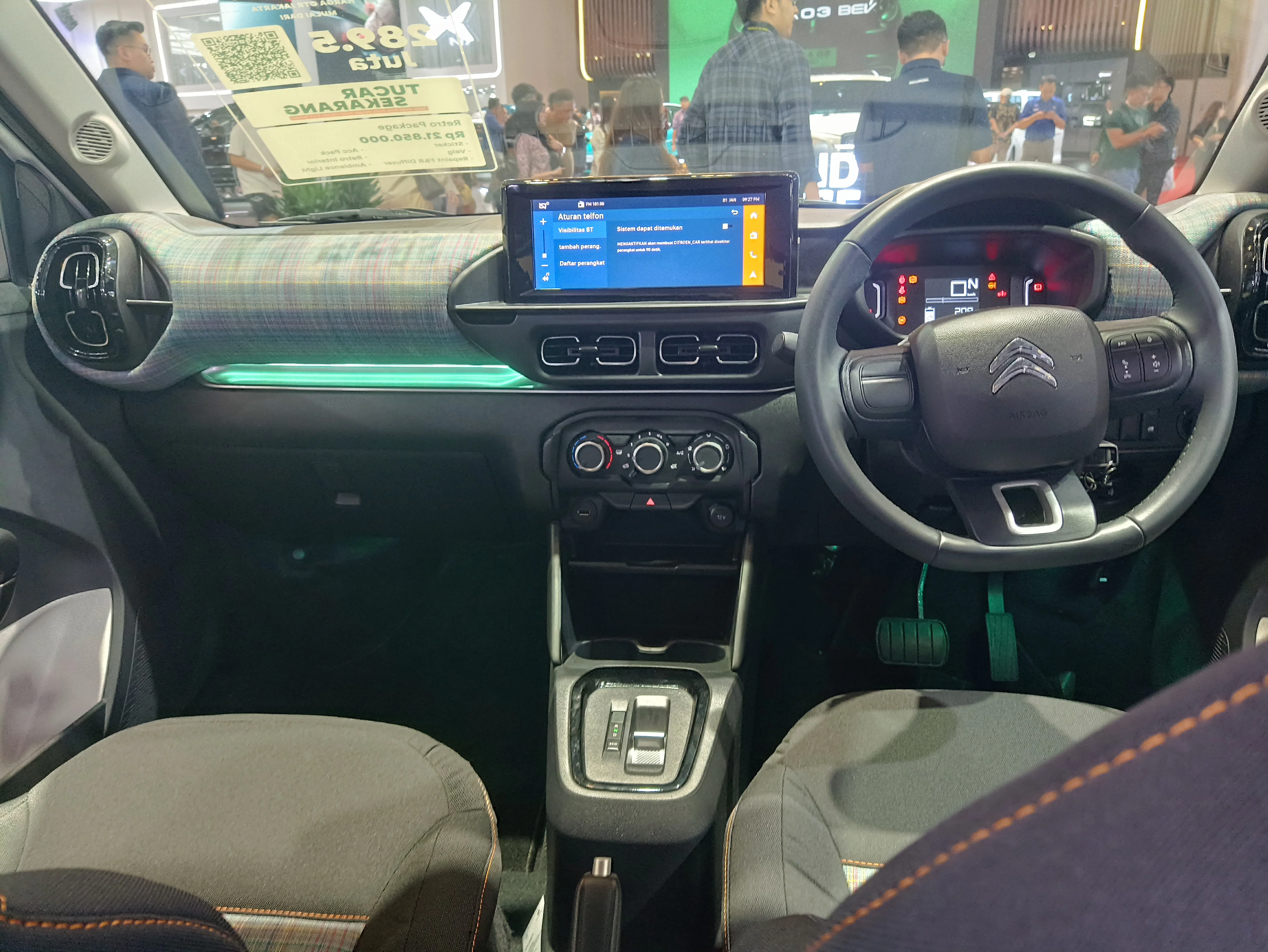 Interior Penumpang Depan dan Pengemudi Citroën ë-C3 (arsip stapo.id)