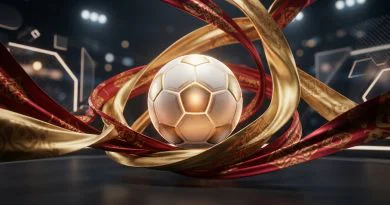 Ilustrasi bola sepak di atas lapangan hijau dengan nuansa kompetisi ASEAN Championship 2026.