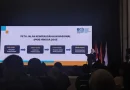 Visualisasi abstrak peta jalan kewirausahaan nasional dan pertumbuhan UMKM