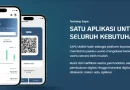 Ilustrasi logo dan aplikasi SAPA UMKM sebagai super app layanan digital pemerintah
