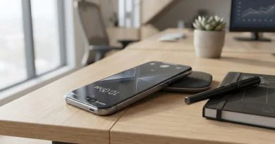 Apple Dikabarkan Tunda Rilis iPhone 18 Reguler hingga 2027, Ada Apa? Ilustrasi konsep desain smartphone masa depan di atas meja kerja minimalis