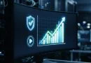 Ilustrasi grafik kenaikan target performa monetisasi platform video digital