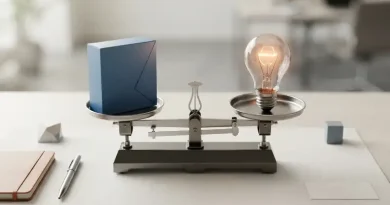 Cara Menentukan Produk Layak Dipertahankan untuk Bisnis Ilustrasi konseptual analisis portofolio produk bisnis menggunakan timbangan keseimbangan