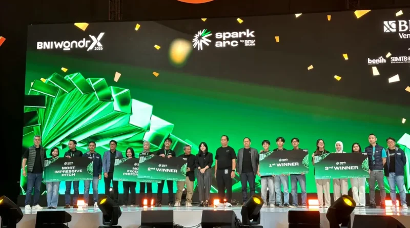 Simbol inovasi teknologi digital untuk melambangkan program Spark Arc 2026 oleh BNI Ventures.