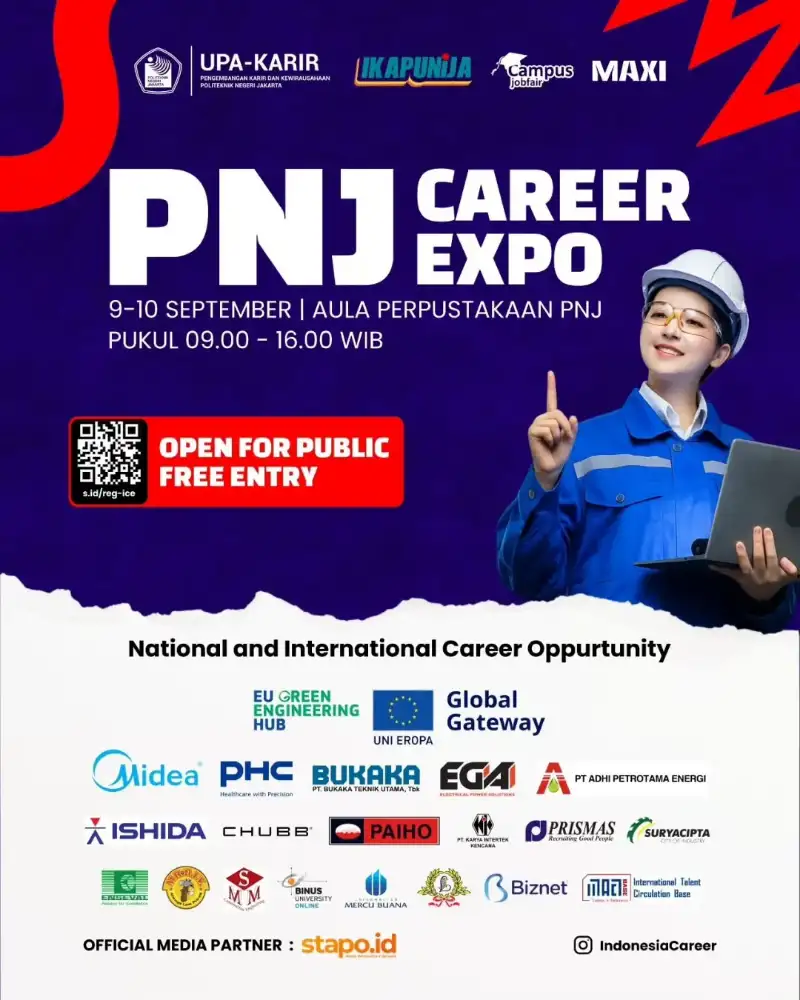 Ilustrasi PNJ Career Expo untuk Stapo.id