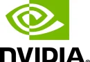 Ilustrasi logo Nvidia dan simbol timbangan keadilan hukum dalam bentuk sirkuit digital