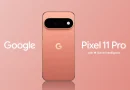 Perangkat smartphone Google Pixel 11 Pro dengan modul kamera belakang canggih