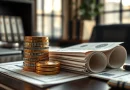 Ilustrasi konsep pasar modal obligasi negara SBN dan instrumen investasi finansial