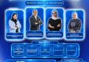 Visualisasi abstrak dari integrasi kecerdasan buatan AI dalam industri MICE