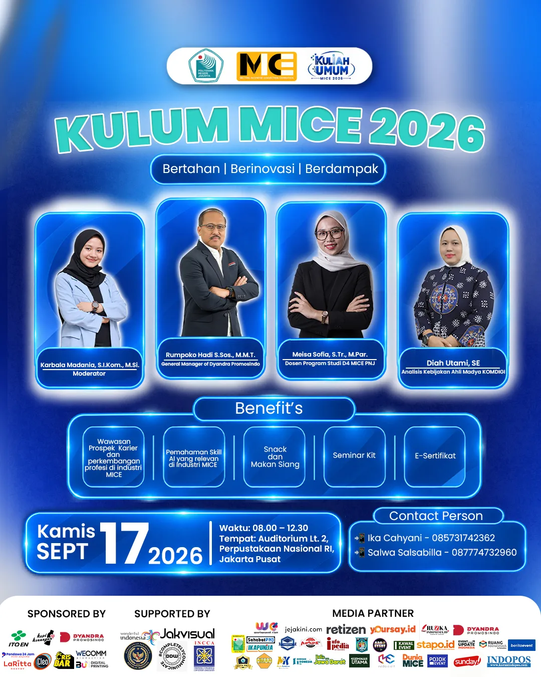 Visualisasi abstrak dari integrasi kecerdasan buatan AI dalam industri MICE