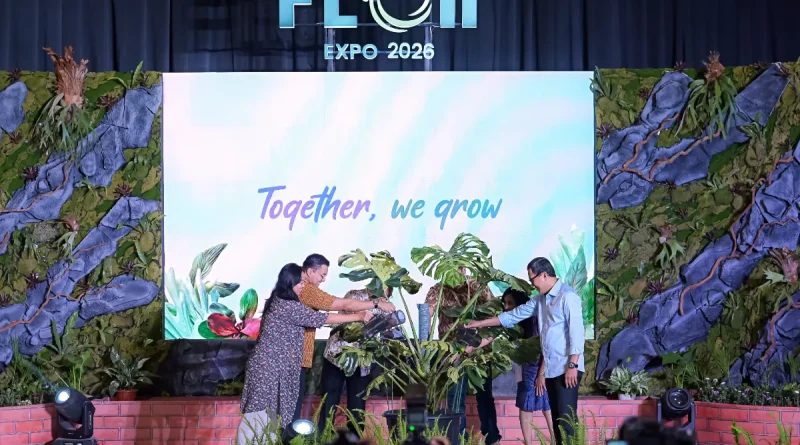 Pembukaan pameran FLOII Expo 2026 yang mengusung tema "United by Nature" untuk industri florikultura.