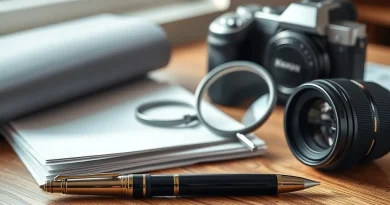 Kapan Bisnis Perlu Jasa Profesional untuk Operasional Representasi dokumen bisnis dan peralatan kerja terorganisir di atas meja kayu dengan pencahayaan alami.