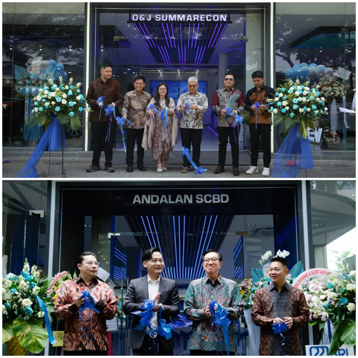 Logo OMODA dan JAECOO di depan dealer baru, menunjukkan perluasan jaringan otomotif di perkotaan