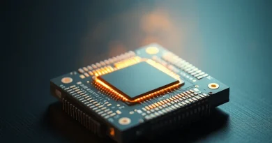 NVIDIA DLSS 5 Bawa AI ke Level Baru, Bikin Grafis Game Makin Realistis Komponen grafis mutakhir dengan pencahayaan futuristik untuk representasi teknologi neural rendering