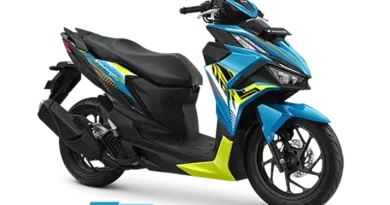 Detail komponen rem cakram dan roda skutik modern perkotaan